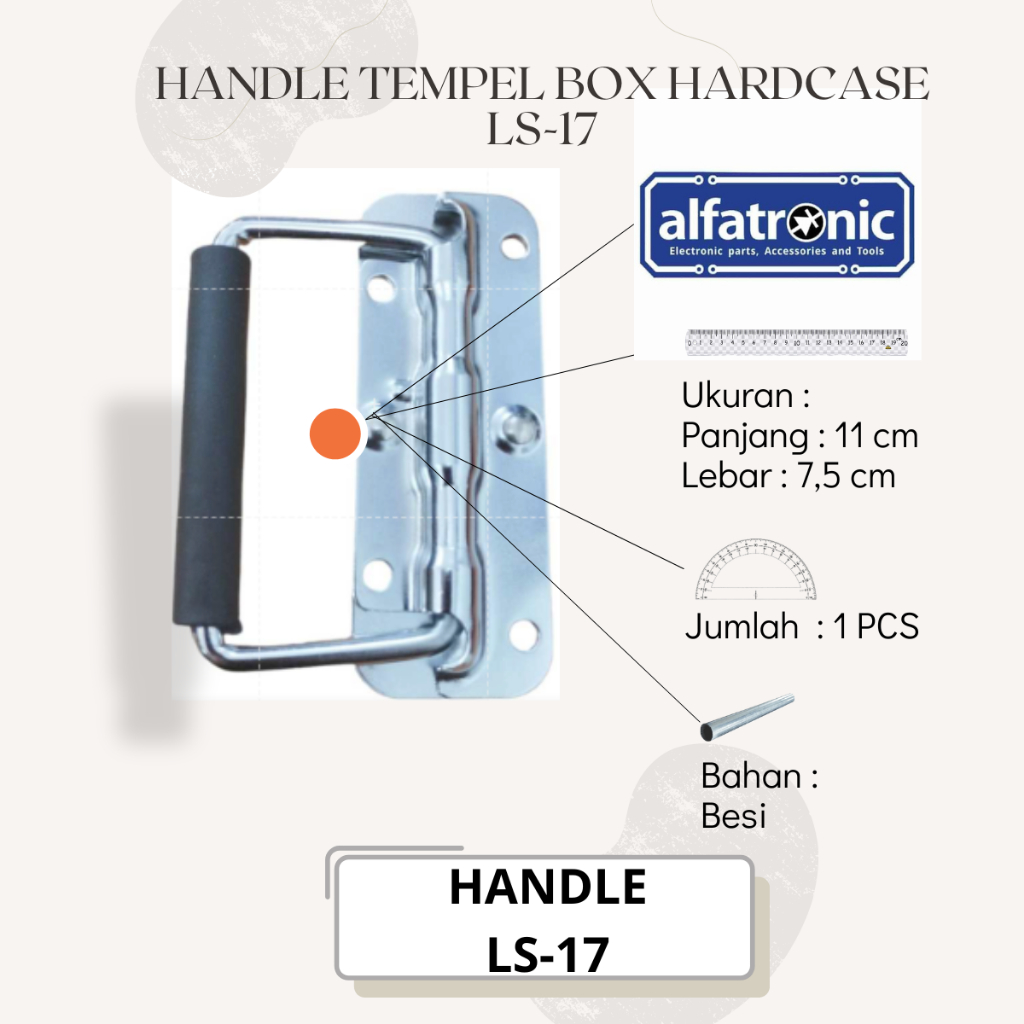 Jual HANDLE TEMPEL BOX HARDCASE THANOS SY-LS 17 SILVER | Shopee Indonesia
