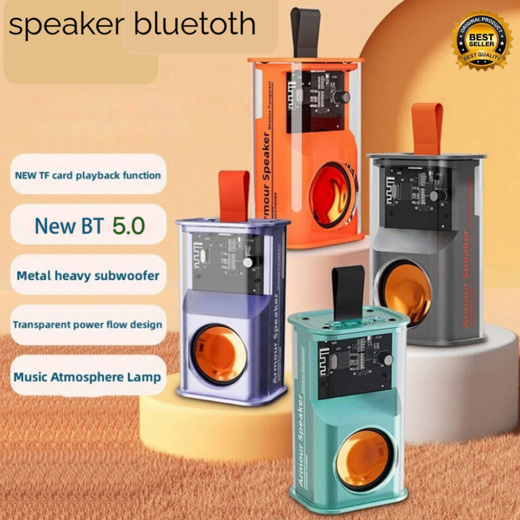 Jual Speaker Bluetooth Transparan K08 Portable Wireless Speaker Mini ...