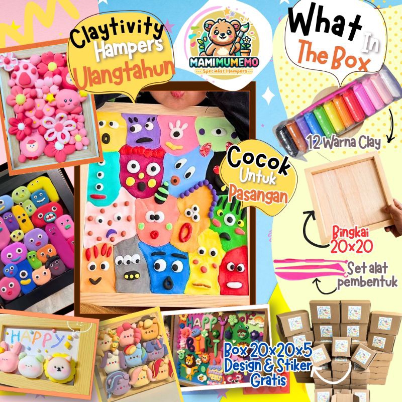 Jual [Ready Stok] Claytivity Hampers DIY Ulang Tahun atau kado pacar ...