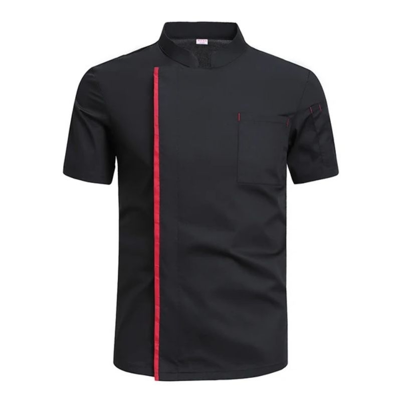 Jual Baju Chef Baju koki Chef jacket unisex lis kombinasi ( kode L.w ...