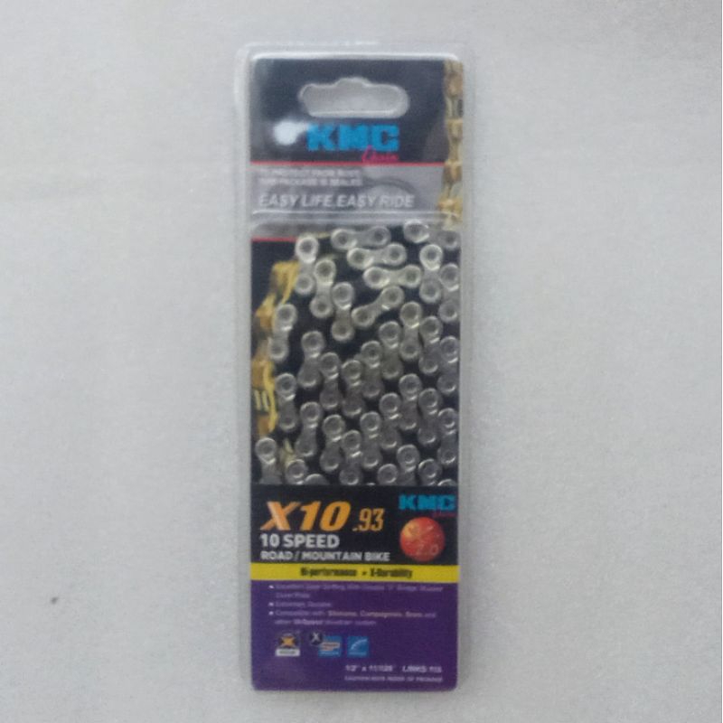 KMC X10 EL Fietsketting 10-Speed Goud