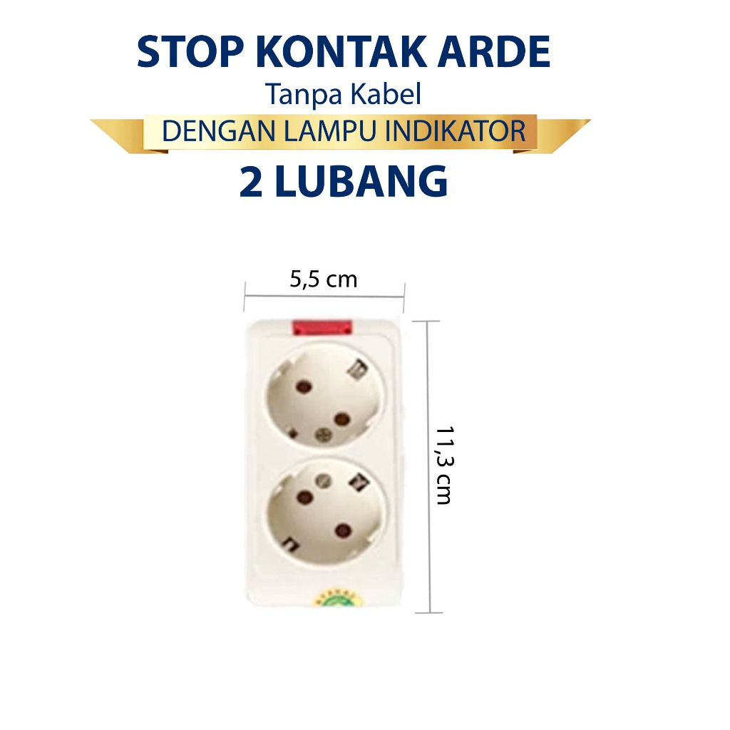 Jual Stop Kontak Arde BER SNI 2 3 4 5 Lubang Kabel Sambungan Colokan ...