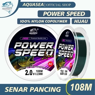 AQUASEA - Tali Pancing 108meter Warna Hijau Tua Senar Pancing Bahan Nilon Super  Senar Power Speed