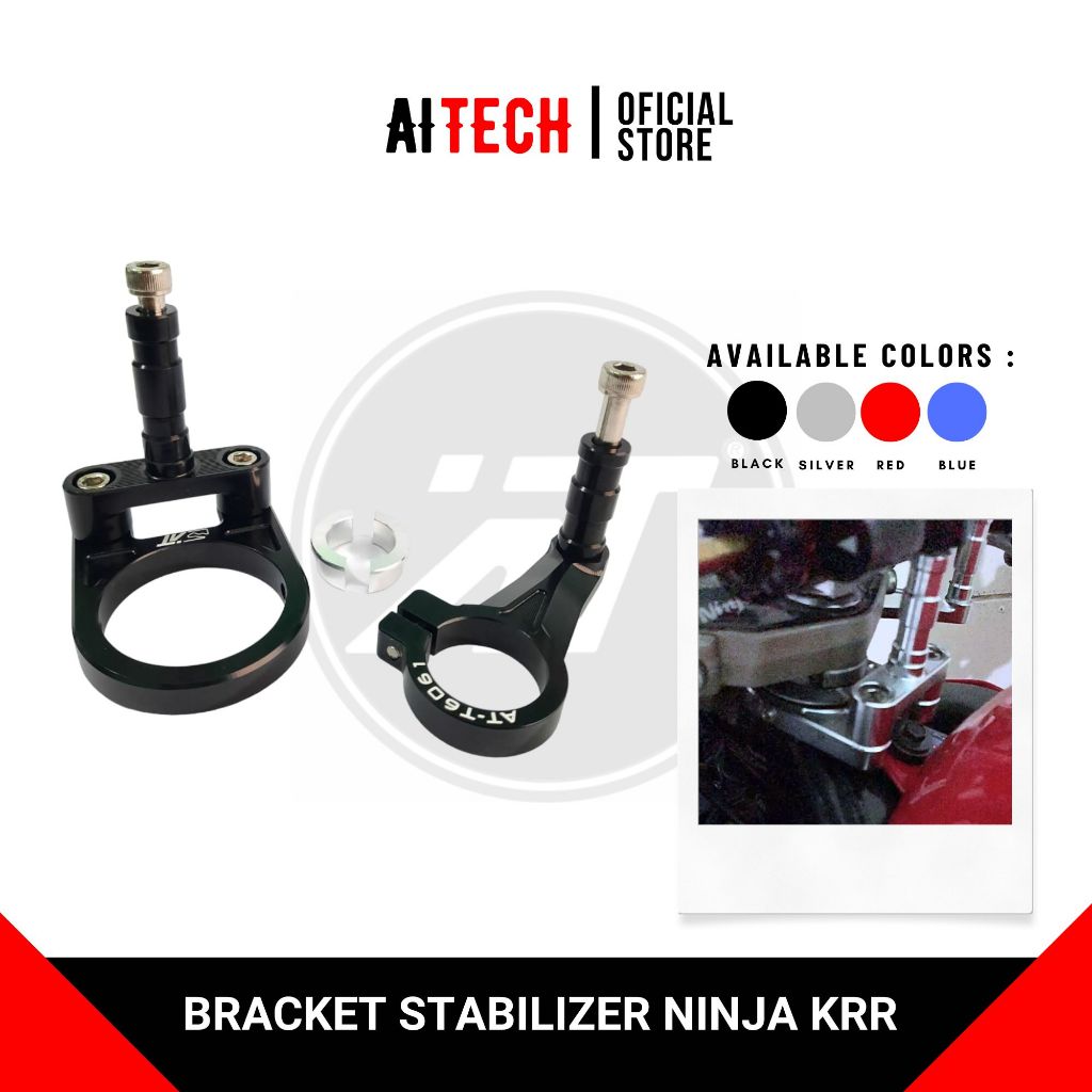 Jual Breket Stabilizer Dudukan Steering Damper Ninja RR Aitech | Shopee ...