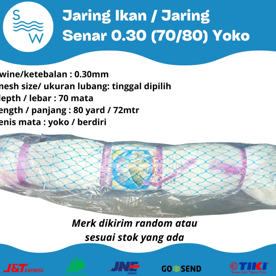 Jual Get Sale Jaring Ikan Jaring Senar 3 7x8 Yoko | Shopee Indonesia