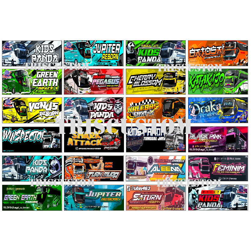 Jual Stiker Bus Basuri Stiker Bus Mania Stiker Bus Telolet Lanskap Isi ...