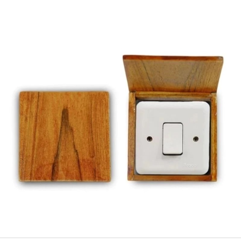 Jual Frame saklar lampu kayu tutup stop kontak kayu penutup saklar ...