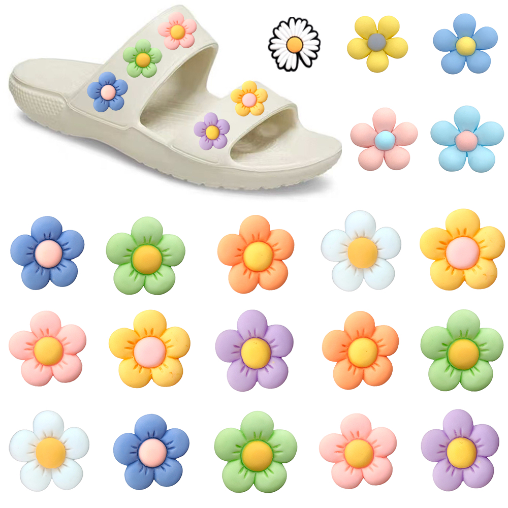 Jual Hot bunga damar pin shoe charms kartun DIY sandal pin Pengait ...