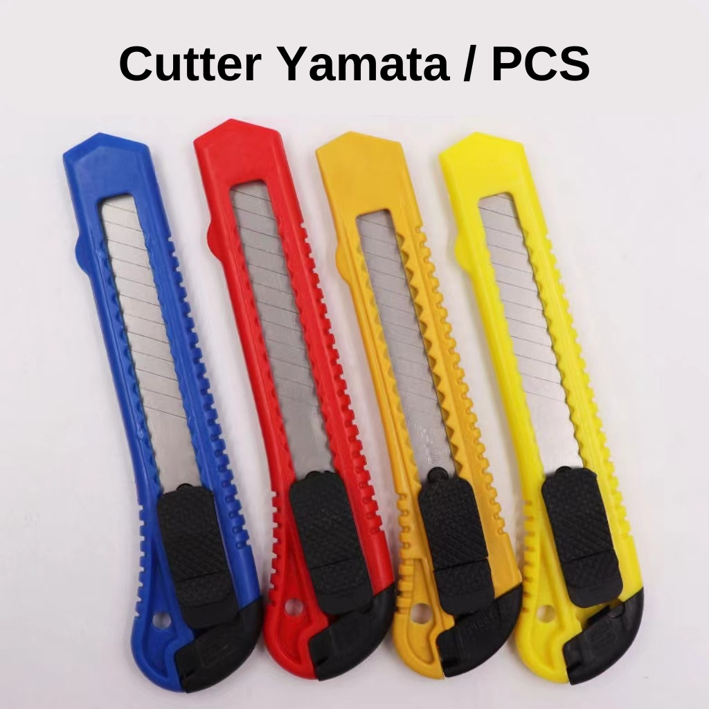 Jual KS Pisau Cutter Yamata Besar Warna Doff Pemotong Dus Kertas ...