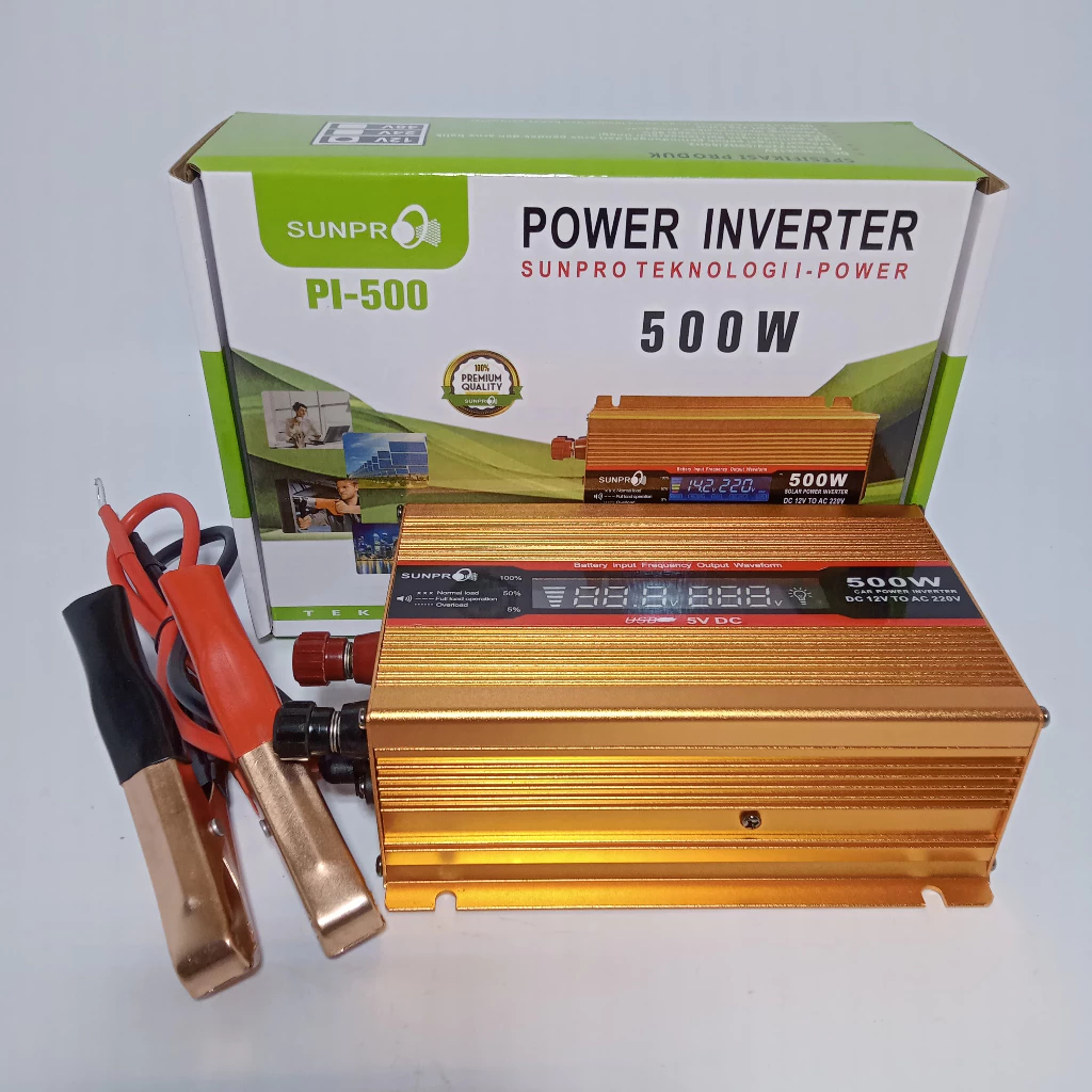 Jual Power Inverter 500 Watt Sunpro Pl-05 With USB 5V | Inverter Power ...