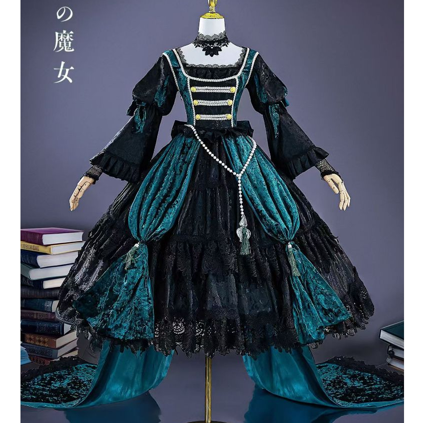 Jual Sieglinde Sullivan Black Butler Anime Cosplay Costume Emerald ...