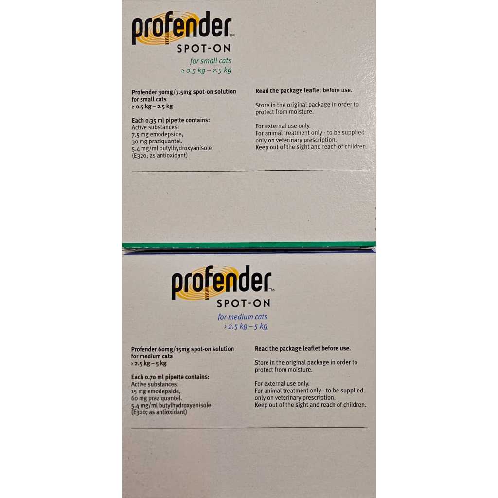 Jual Profender Spot On Small & Medium Cat Obat Cacing Kucing Tetes per ...