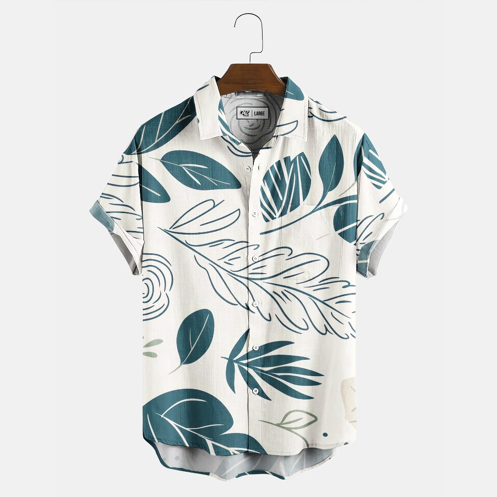 Nevada Floral Print Kemeja Pria