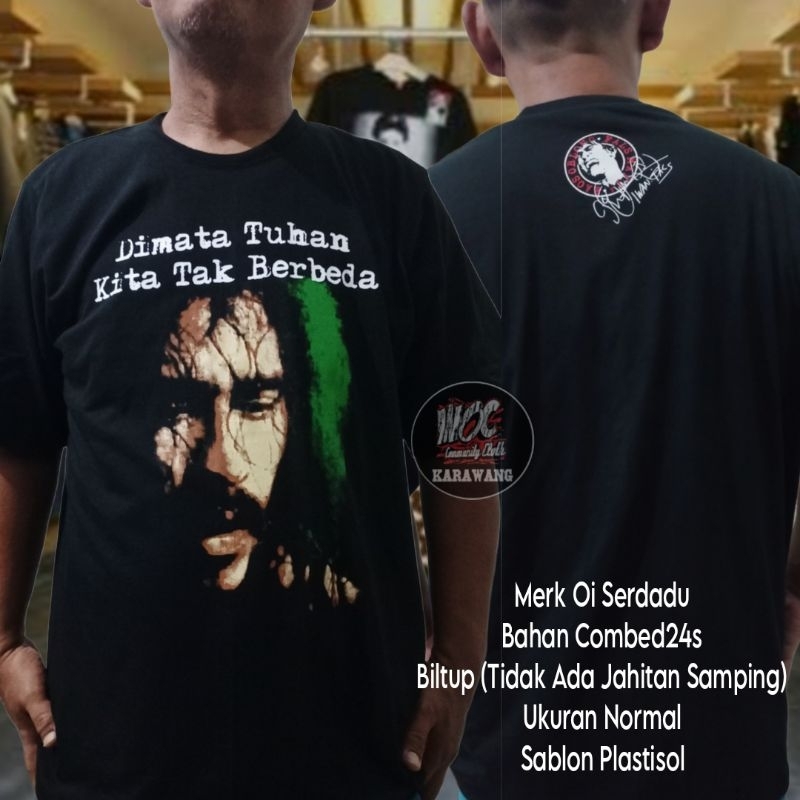 Jual kaos Iwan Fals Oi serdadu di mata Tuhzn ukuran Normal | Shopee ...