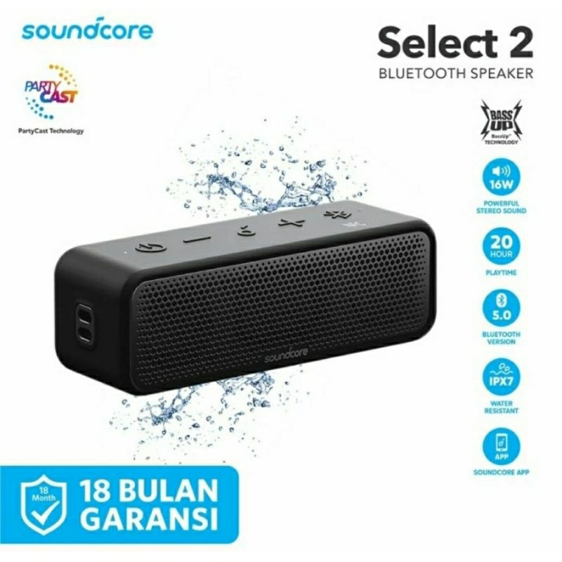 Jual Anker Soundcore Select 2 Portable Speaker Bluetooth NFC Mic ...