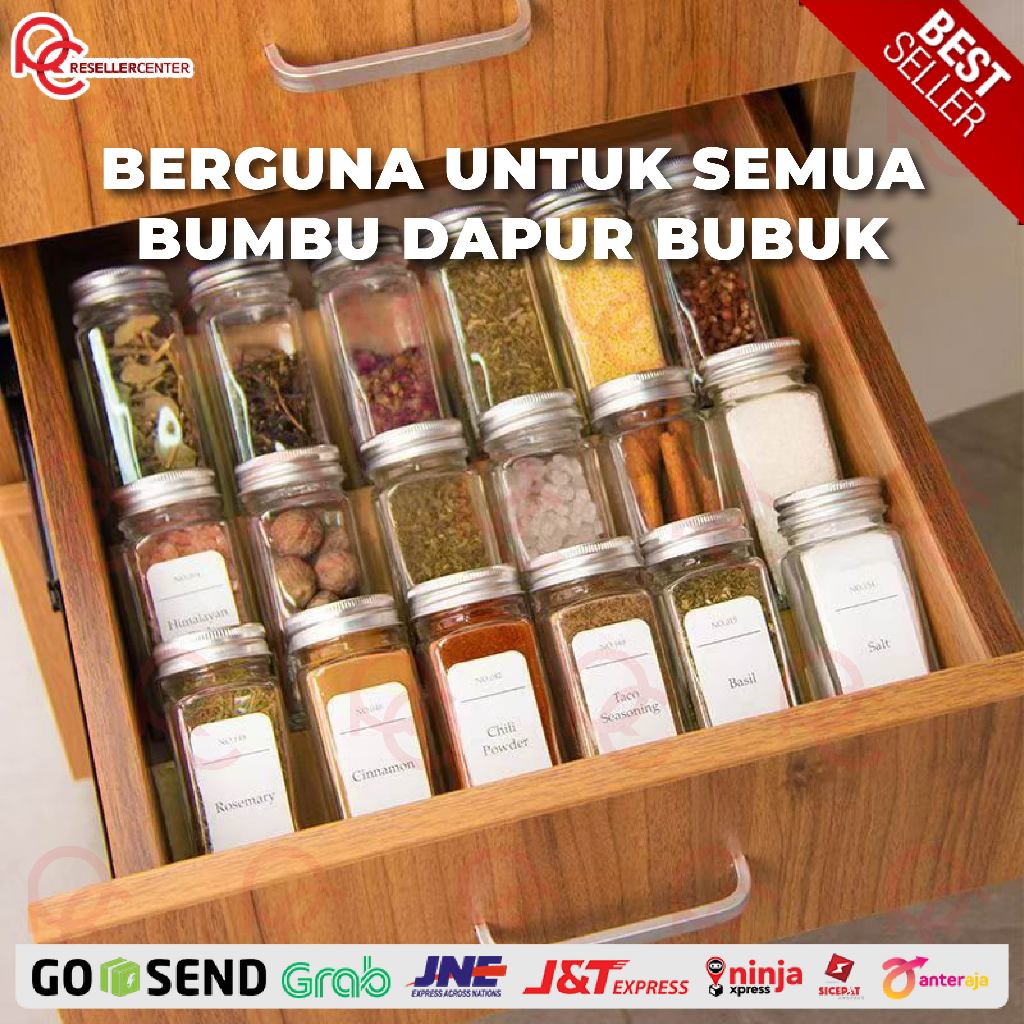 Jual Jar Bumbu Dapur Ml Botol Jar Kaca Bening Bumbu Dapur Ml Shopee Indonesia