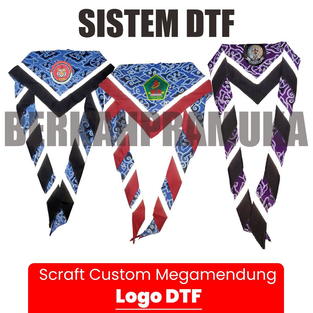 Jual SCRAF PRAMUKA CUSTOM SCARF MEGAMENDUNG KUSTOM LOGO MINIMAL PESAN ...