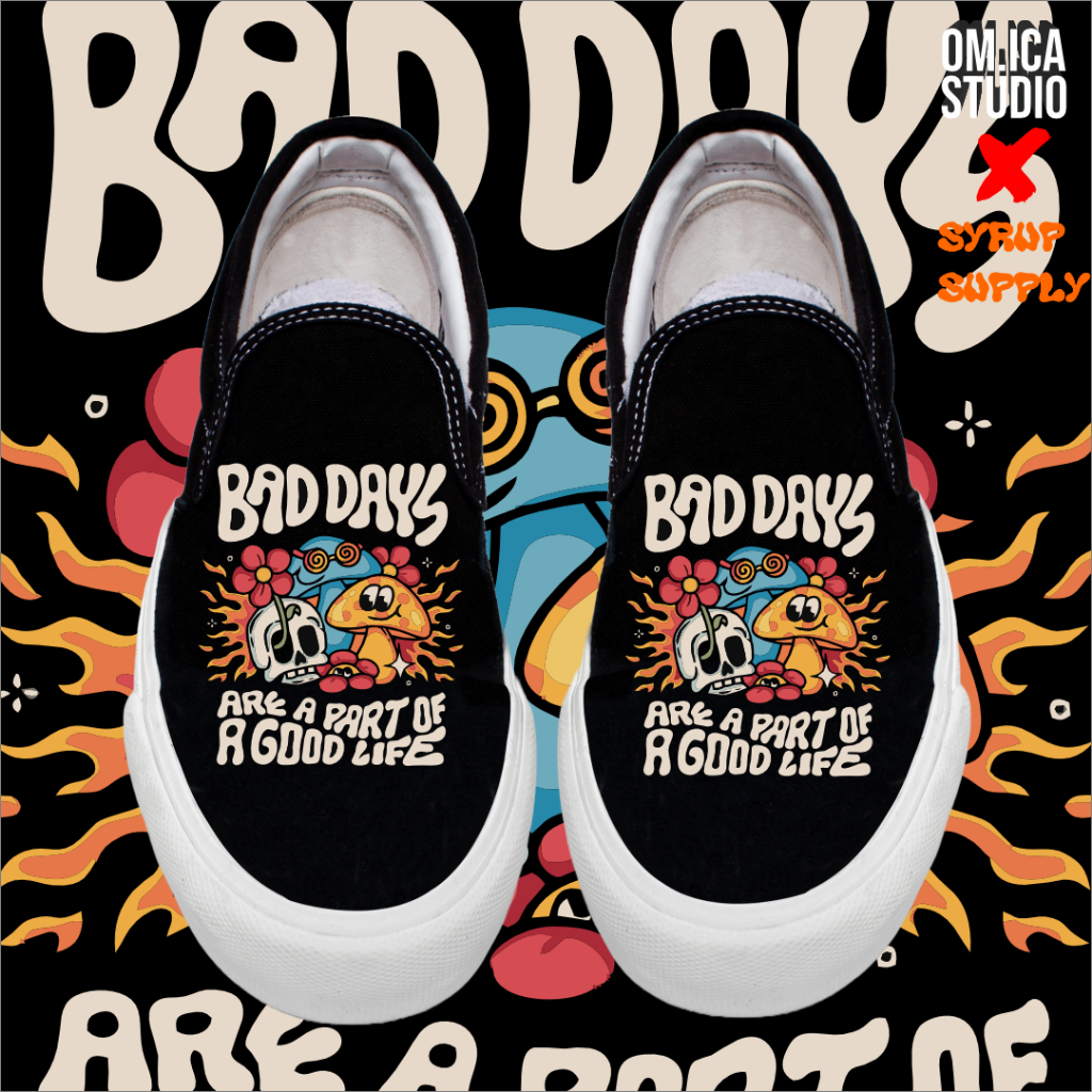 Jual Syrup supply Official | slip on Bad Days | sepatu slip on ...