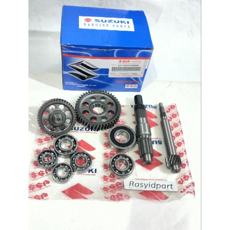 Jual Gigi rasio gardan set plus bearing 6 pcs Suzuki Nex karbu old Nex ...