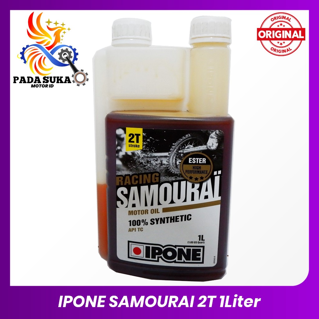 Jual Oli Ipone Samourai 2T Racing 100% Synthetic 1 Liter / Oli Motor 2 ...