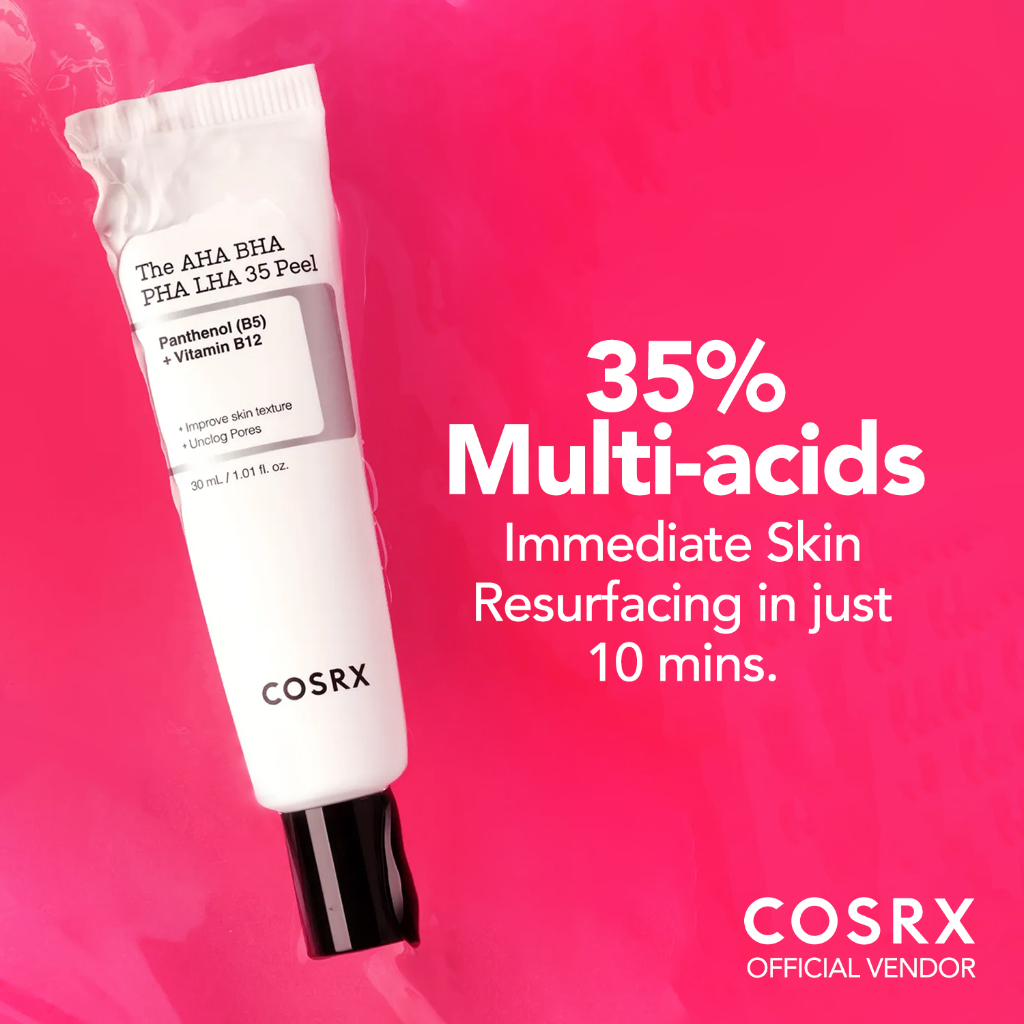 Jual COSRX the AHA BHA PHA LHA 35 peel 30ml Peeling | Shopee Indonesia