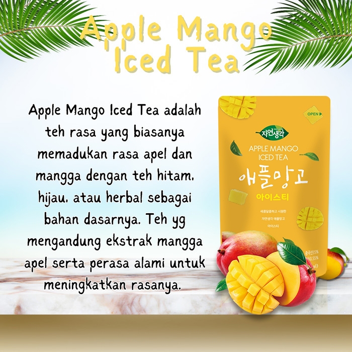 Jual THINK NATURE Apple Mango Iced Tea - Minuman Teh Rasa Buah Apel dan ...