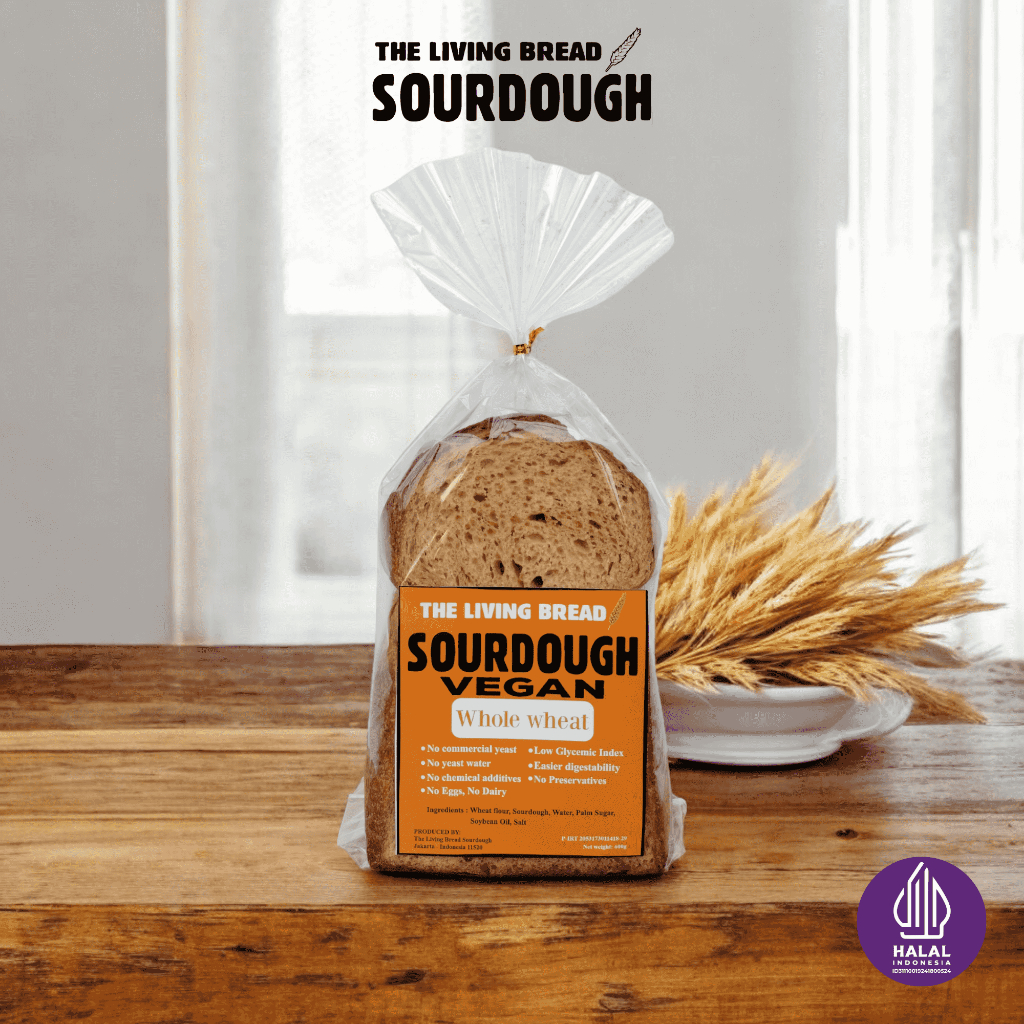 Jual Roti Sourdough The Living Bread Whole Wheat | Shopee Indonesia