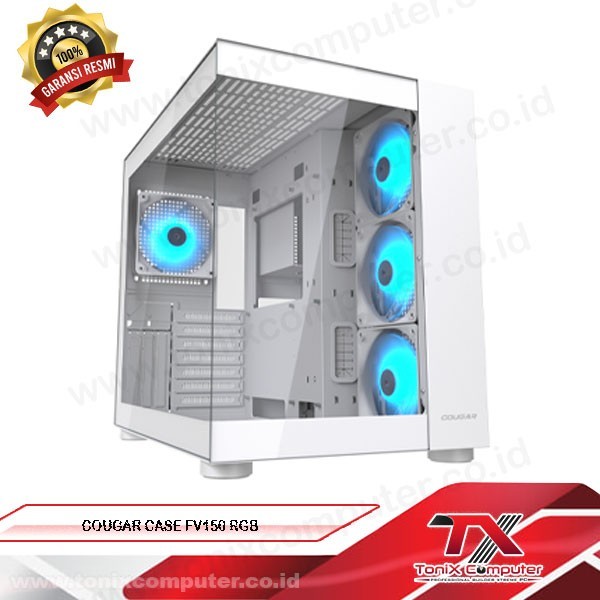 Jual COUGAR CASE FV150 White RGB Casing PC Gaming | Casing PC Dual ...