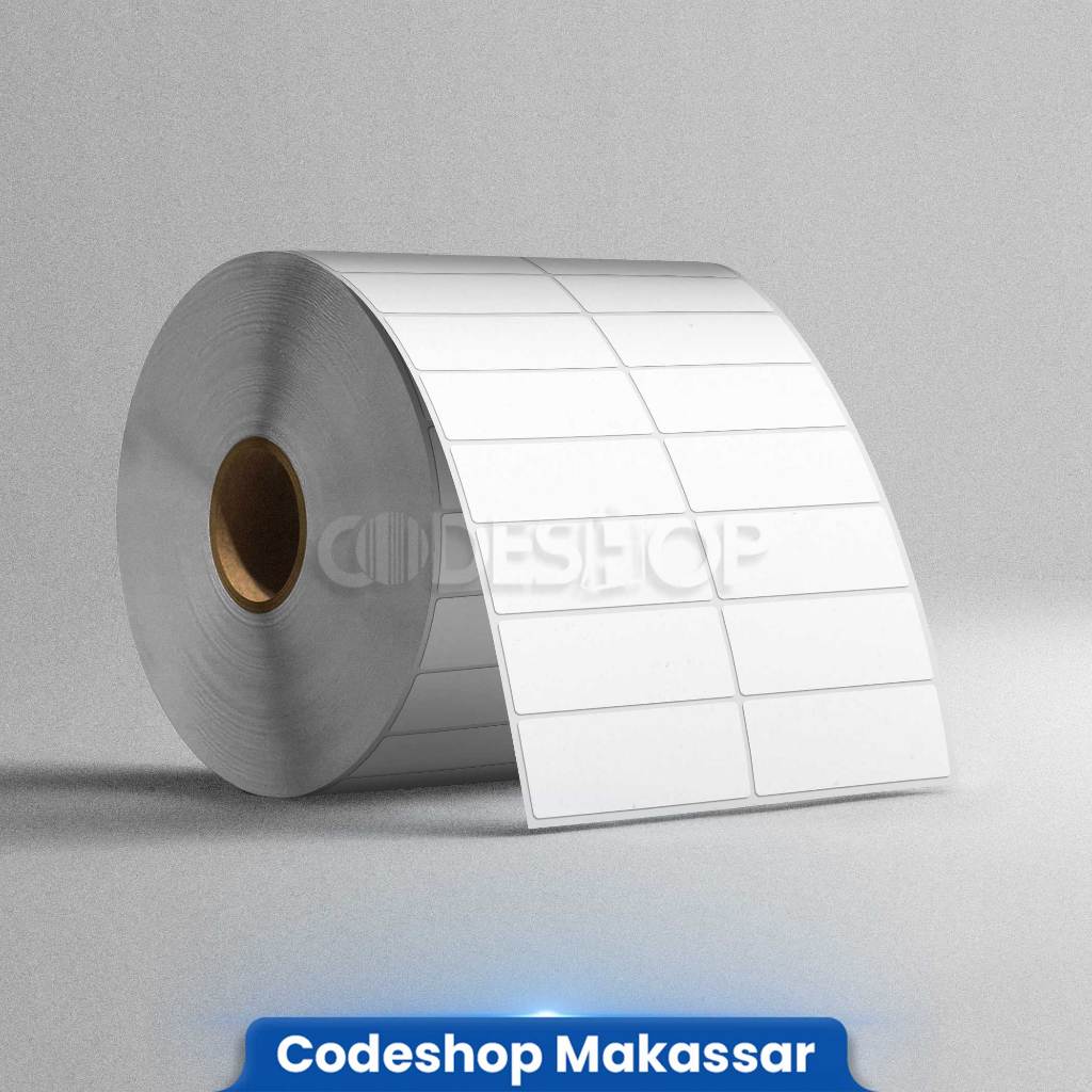 Jual Kertas Sticker ZEBRA 50 X 20 (2 Kolom) Label Stiker POSTEK ...