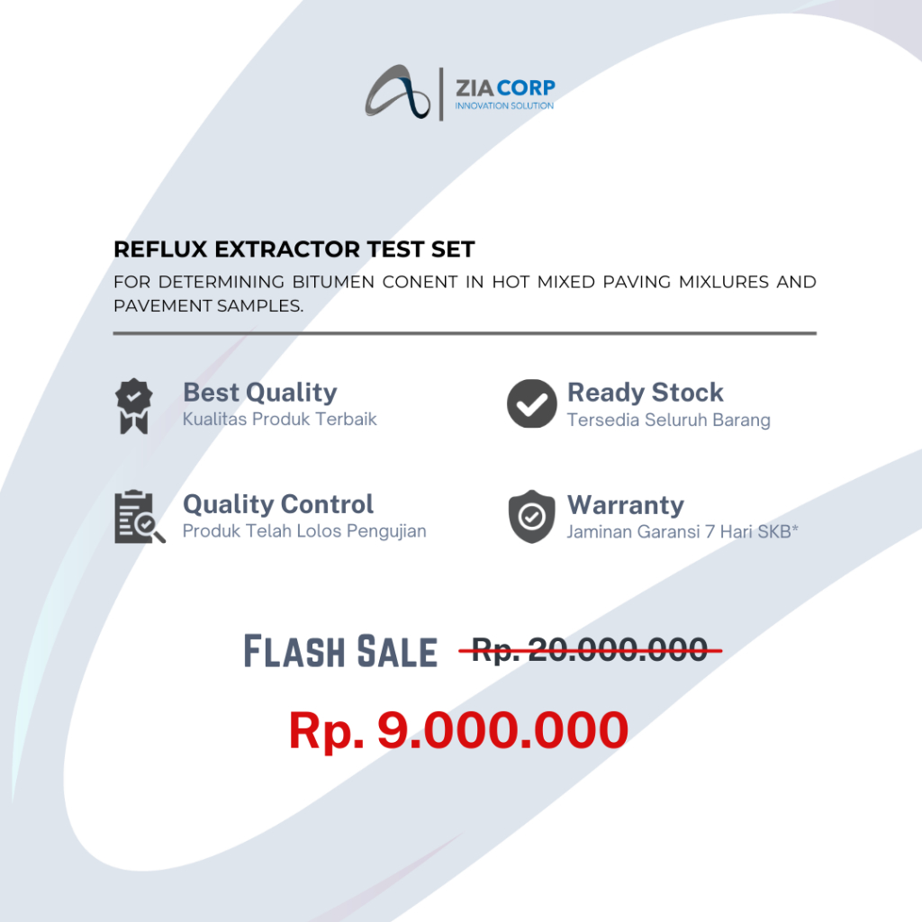 Jual REFLUX EXTRACTOR TEST SET ZIA-21400 | Shopee Indonesia