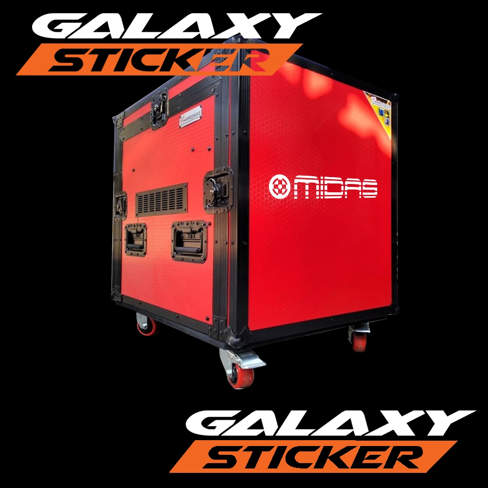 Jual cutting sticker hardcase box sound sistem midas .stiker audio logo ...