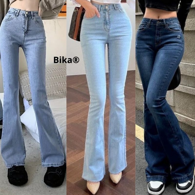 Jual BIKA HIGHWAIST JEANS CUTBRAY STRETCH PREMIUM QUALITY Shopee