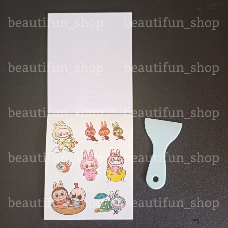 Jual Buku stiker labubu free spatula stiker buku labubu sticker book ...