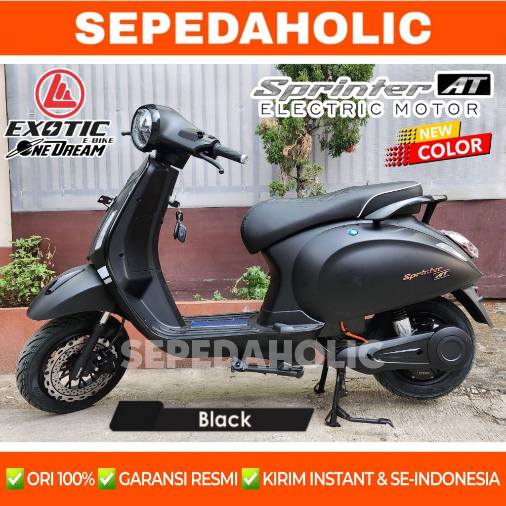Jual Sepeda Motor Listrik EXOTIC SPRINTER AT NEW 1200 Watt Electric E ...