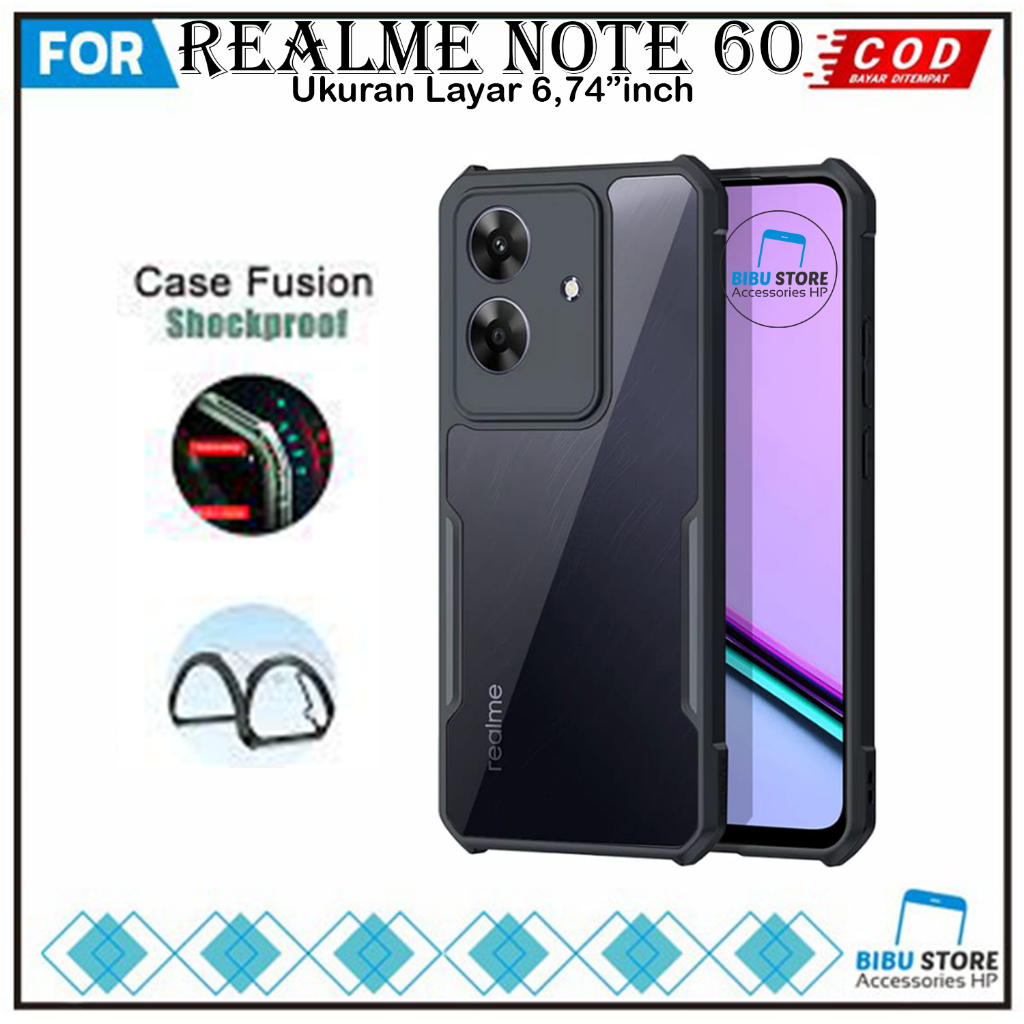 Jual Promo Case Realme Note 60x Note 60 Softcase Shockproof Transparan ...