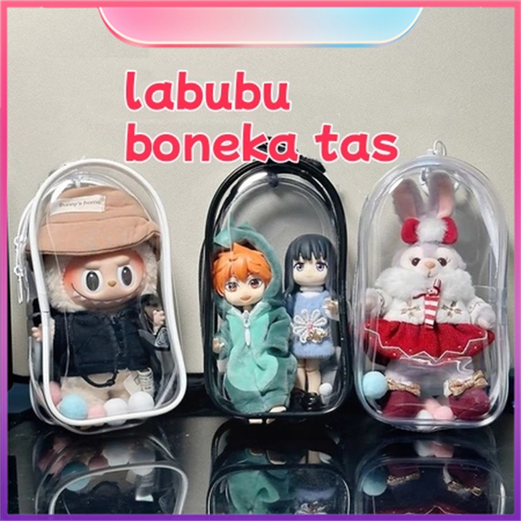 Jual Tas labubu pouch transparan tas upset duck bag charm upset duck