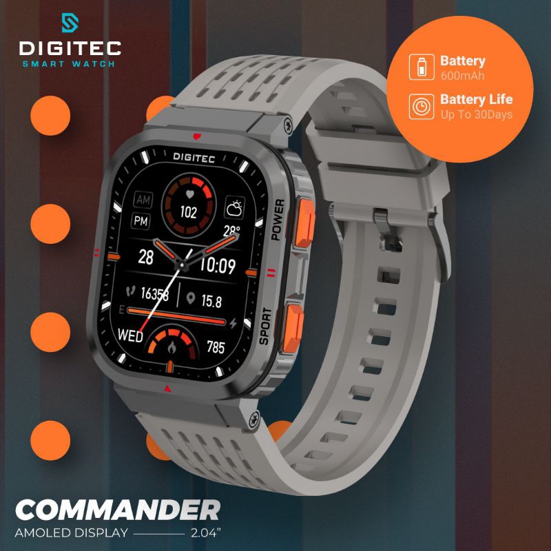 Jual Best Seller Jam Tangan Pria Digitec Commander Smartwatch Layar ...
