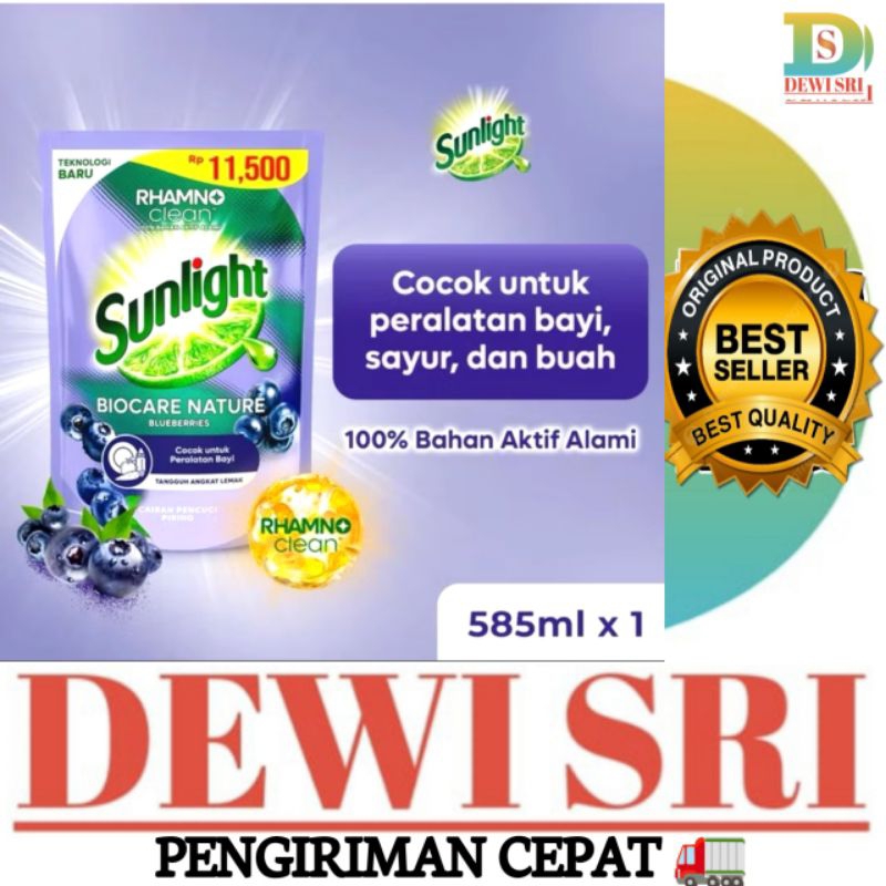 Jual SUNLIGHT Biocare Nature Blueberries Rhamno Clean Kemasan 585ml ...