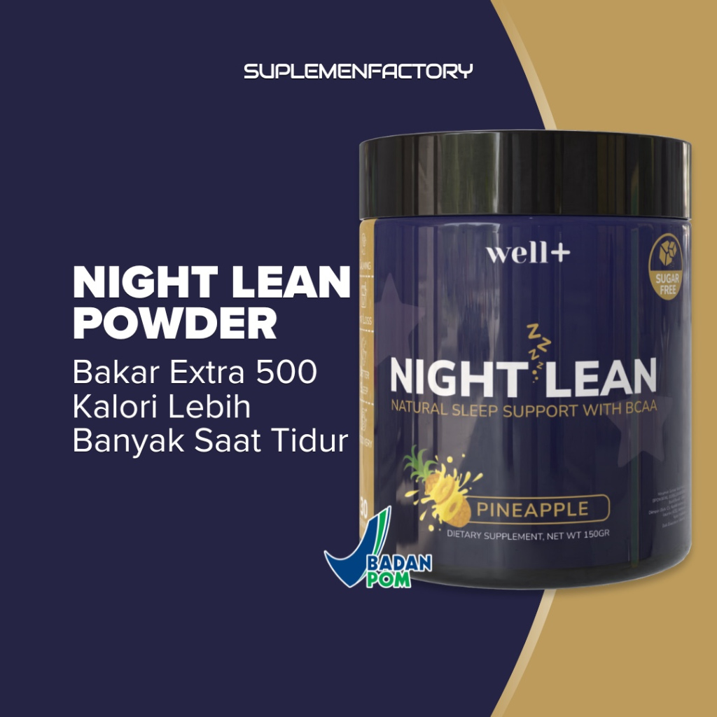 Jual Well+ Night Lean Fat Burner Sleep Support 120 Gram 30 Serving Fat ...