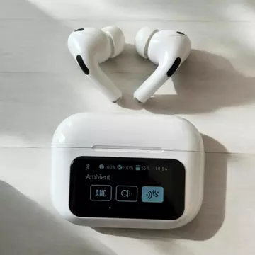A9 Pro Earphone TWS Bluetooth With LCD Display A9 Pro Earphone Bluetooth Dengan Tampilan Layar