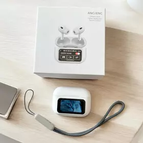 A9 Pro Earphone TWS Bluetooth With LCD Display A9 Pro Earphone Bluetooth Dengan Tampilan Layar
