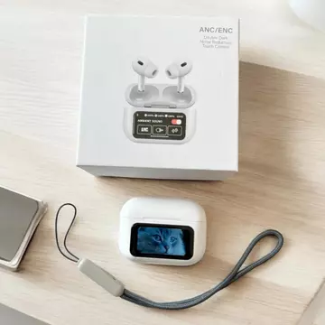 A9 Pro Earphone TWS Bluetooth With LCD Display A9 Pro Earphone Bluetooth Dengan Tampilan Layar