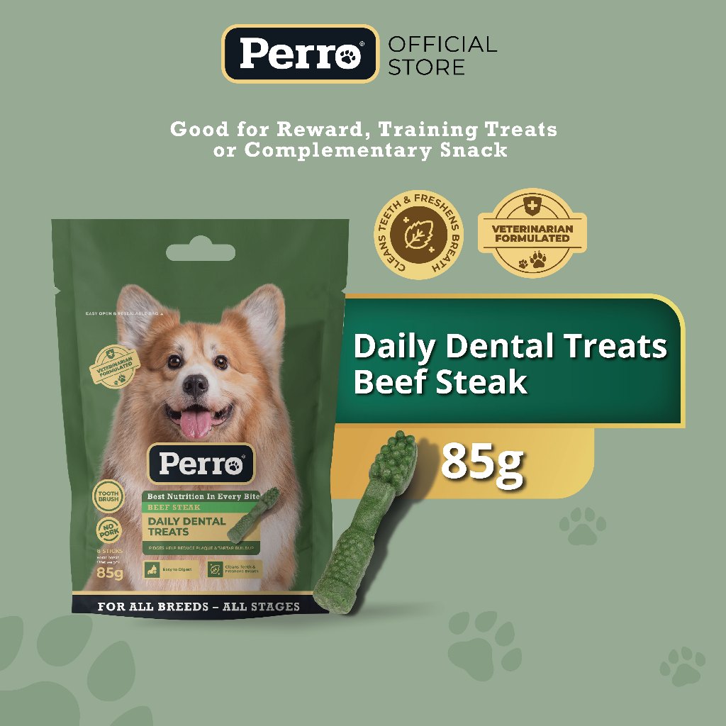 Jual perro dental toothbrush beef steak 85gr shopee indonesia