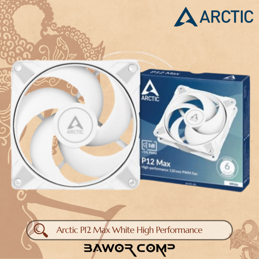 Jual Arctic P12 Max White High Performance PWM Fan Case| Fan Casing ...
