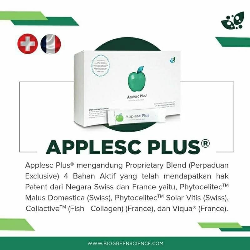 Jual Biogreen Science AppleSc Plus Apple Stemcell With Snow Algae 30 ...