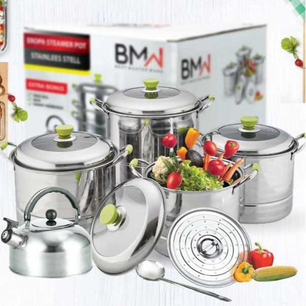Jual Eropa Steamer Pot All In One - Panci Set Steamer Plus Teko Irus ...