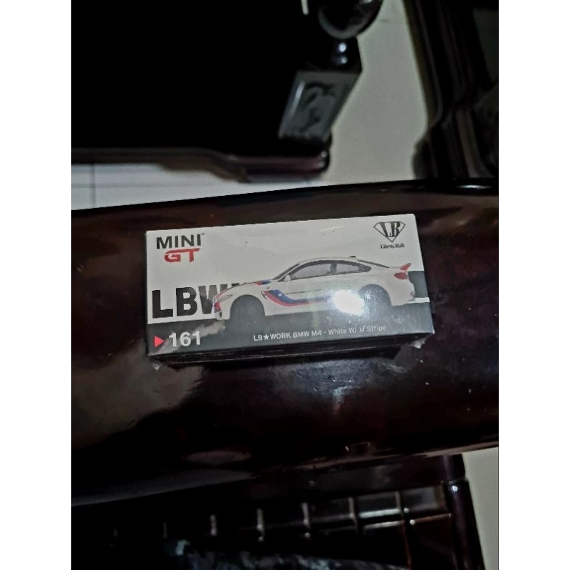 Jual Mini gt bmw m4 white stripe lbwk liberty walk scale 64 diecast ...