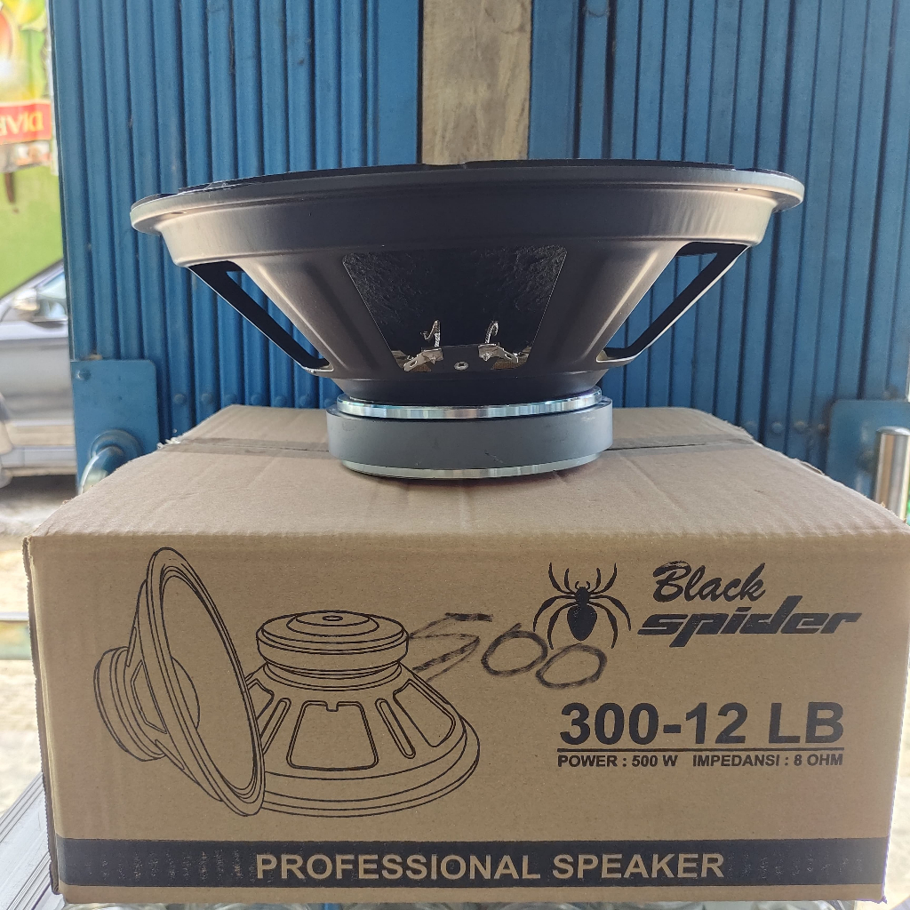 Jual SPEAKER KOMPONEN BLACK SPIDER 12 INCH 300-12 LB WOOFER MAGNET ...