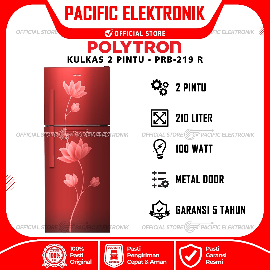 Jual Kulkas Polytron 2 Pintu PRB 219/ PRB219 | Shopee Indonesia