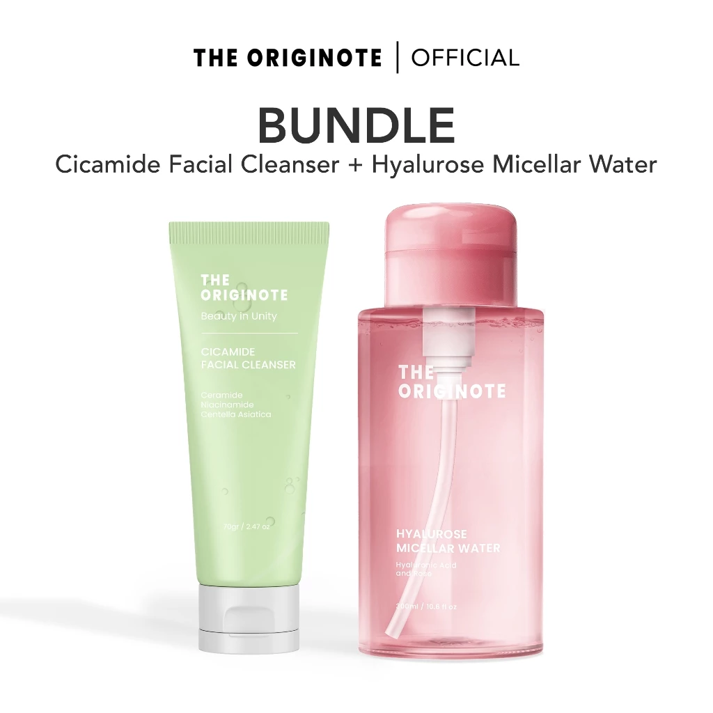 Originote Bundel Pembersih Wajah Cicamide dan Hyalurose Micellar Water